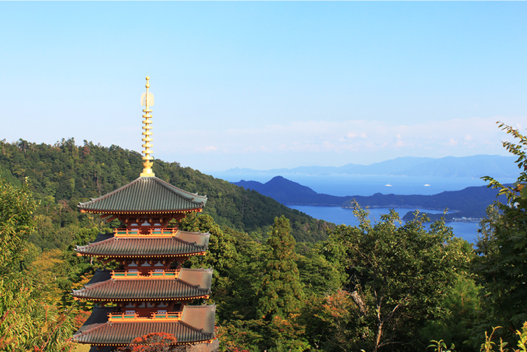 成相寺からの景色