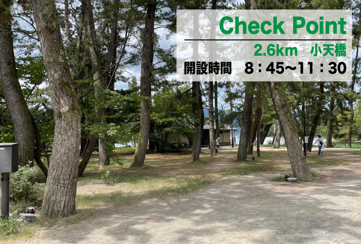 1日目23㎞小天橋CP