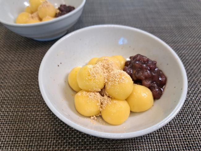 かぼちゃの豆腐白玉