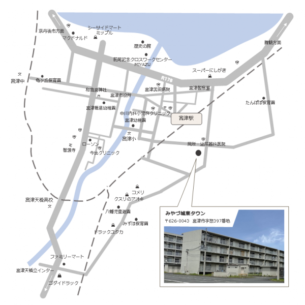 城東タウン周辺地図