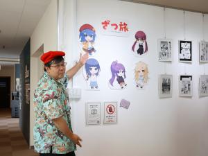ざつ旅のキャラクターと作者の石坂氏