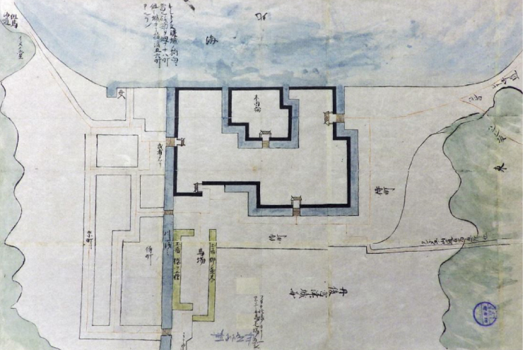 宮津城平面図