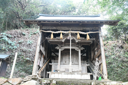 長江集落と八幡神社