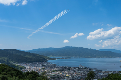 宮津の空を舞うブルーインパルス