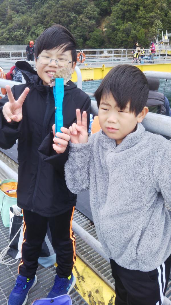 2024年10月20日秋のこども海つり体験会兄弟で来てくれたのかな