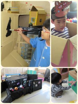 おばけやしき迷路作り